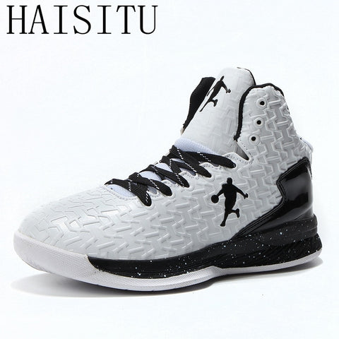 New High-top Big Size Basketball Shoes Men Outdoor Sneakers Men Wear Resistant Cushioning Shoes Breathable Sport Shoes Unisex