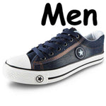 Denim Sneakers Men Vulcanize Shoes Lace Up Canvas Trainers  Men Casual Shoes Anti Slip Sneaker Male Flats Tenis Masculino 2020