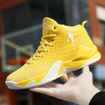 Flat Basketball Shoes Women Waterproof Outdoor Sport Sneakers High Top Baskets Femme Sneakers Men Yellow Basketbol Ayakkabısı